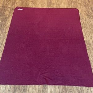 Maroon fleece blanket